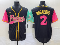 Men's San Diego Padres #2 Xander Bogaerts Black Cool Base Stitched Baseball Jersey