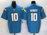Men's Los Angeles Chargers #10 Justin Herbert Blue 2023 F.U.S.E. Vapor Untouchable Limited Jersey