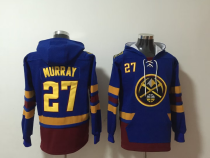 NBA Denver Nuggets #27 Jamal Murray Blue Ageless Must-Have Lace-Up Pullover Hoodie