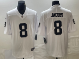 Men's Las Vegas Raiders #8 Jacobs White Vapor Limited Jersey