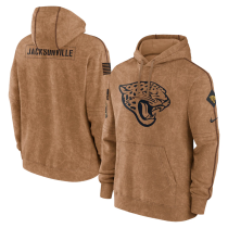 Men's Jacksonville Jaguars 2023 Brown Salute To Service Pullover Hoodie