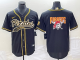 Men's Pittsburgh Pirates Blank Black Cool Base Stitched Baseball Jersey
