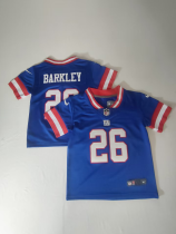 New York Giants #26 Saquon Barkley Blue Vapor Untouchable Limited Toddlers Jersey