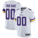 Men's Minnesota Vikings Customized White Vapor Untouchable Limited Jersey