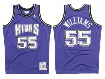 NBA Sacramento Kings #55 Williams Purple Jersey