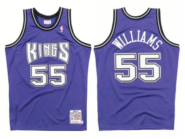 NBA Sacramento Kings #55 Williams Purple Jersey
