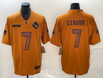 Men's Houston Texans #7 C.J. Stroud 2023 Brown Salute To Service Limited Jersey