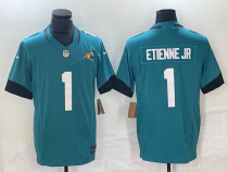 Men's Jacksonville Jaguars #1 Etienne Jr Teal Green 2023 F.U.S.E. Vapor Untouchable Limited Jersey