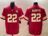 Men's Kansas City Chiefs #22 Trent McDuffie Red Vapor Untouchable Limited Jersey
