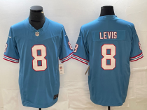 Men's Tennessee Titans #8 Will Levis Blue Inverted Legend Limited Jersey