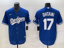 Men's Los Angeles Dodgers #17 Shohei Ohtani Blue Game Jersey