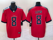 Men's Tennessee Titans #8 Will Levis Red Inverted Legend Limited Jersey