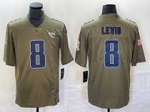 Men's Tennessee Titans #8 Will Levis Olive Salute To Service Limited Jersey