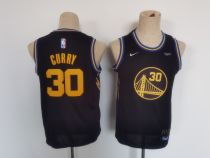 NBA Golden State Warriors #30 Stephen Curry Black Youth Jersey