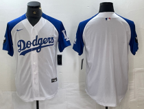 Men's Los Angeles Dodgers Blank White Stitched Baseball Jersey