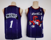 NBA Raptors 1 Tracy McGrady Purple Youth Jersey