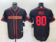 Men's San Francisco 49ers #80 Jerry Rice Black With Patch Cool Base Stitched Baseball Jersey