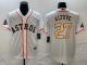 MLB Houston Astros #27 Jose Altuve White Game Nike Jersey