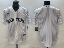 MLB New York Yankees Blank White Game Nike Jersey