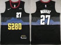 Men's Denver Nuggets #27 Jamal Murray Black 2023 City Edition Stitched Basketball Jersey