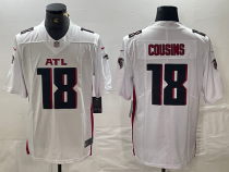 Men's Atlanta Falcons #18 Kirk Cousins White Vapor Untouchable Limited Jersey