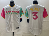 MLB San Diego Padres #3 Merrill White 2022 City Connect Flex Base Elite Jersey