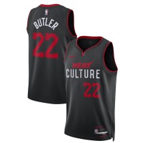 Men's Miami Heat #22 Jimmy Butler Black 2023/24 City Edition Stitched Basketball Jersey