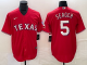 Men's Texas Rangers #5 Corey Seager Red Nike Game Jersey