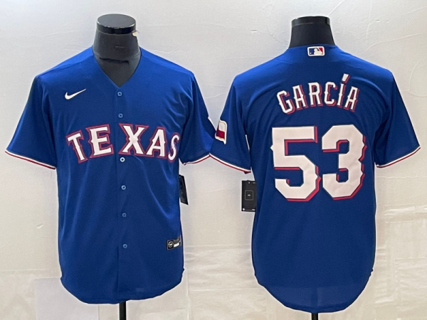 Men's Texas Rangers #53 Adolis García Royal Nike Game Jersey