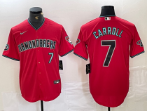 Men's Arizona Diamondbacks #7 Corbin Carroll Red Cool Base Stitched Baseball Jersey