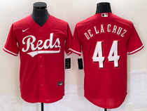 MLB Cincinnati Reds #44 Elly De La Cruz Red Cool Base Stitched Baseball Jersey