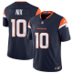 Men's Denver Broncos #10 Bo Nix Blue 2024 F.U.S.E. Vapor Limited Stitched Football Jersey