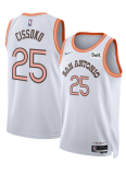 Men's San Antonio Spurs #25 Sidy Cissoko White 2023/24 City Edition Stitched Jersey