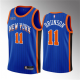 Men's New York Knicks #11 Jalen Brunson Blue 2023-24 City Edition Stitched Basketball Jersey
