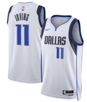 Men's Dallas Mavericks #11 Kyrie Irving White Association Edition Stitched Basketball Jersey