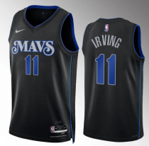 Men's Dallas Mavericks #11 Kyrie Irving Black 2023-24 City Edition Stitched Basketball Jersey