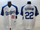 Men's Los Angeles Dodgers #22 Clayton Kershaw White Stitched Baseball Jersey