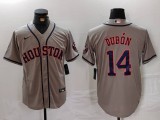 MLB Houston Astros #14 Mauricio Dubón Grey Game Nike Jersey
