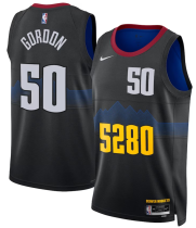 NBA Denver Nuggets #50 Aaron Gordon Black 2023 City Edition Stitched Basketball Jersey