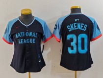 Women Pittsburgh Pirates #30 Paul Skenes 2024 All-Star Stitched Jersey
