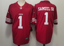Men's San Francisco 49ers #1 Deebo Samuel Red Vapor Untouchable Limited Jersey