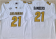 Men's Colorado Buffaloes #21 Shilo Sanders White 2023 With PAC-12 Patch Stitched Jersey