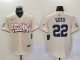 Men's New York Yankees #22 Juan Soto Cream Baseball Jersey