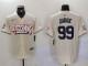 Men's New York Yankees #99 Aaron Judge Cream Baseball Jersey