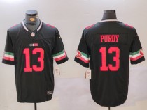 Men's San Francisco 49ers #13 Brock Purdy Black F.U.S.E. Mexico Vapor Limited Jersey