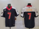 Men's Houston Texans #7 C.J. Stroud Navy/White Gold 2024 F.U.S.E. With 1-Star C Patch Jersey