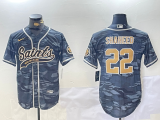 Men's New Orleans Saints #32 Tyrann Mathieu Camo Baseball Jersey
