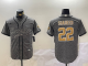 Men's New Orleans Saints #22 Shaheed Grey Baseball Jersey