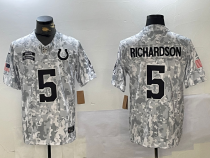 Men's Indianapolis Colts #5 Anthony Richardson Arctic Camo 2024 F.U.S.E. Salute to Service Jersey