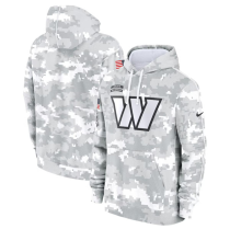 Men's Washington Commanders 2024 Arctic Camo Salute to Service Club Fleece Pullover